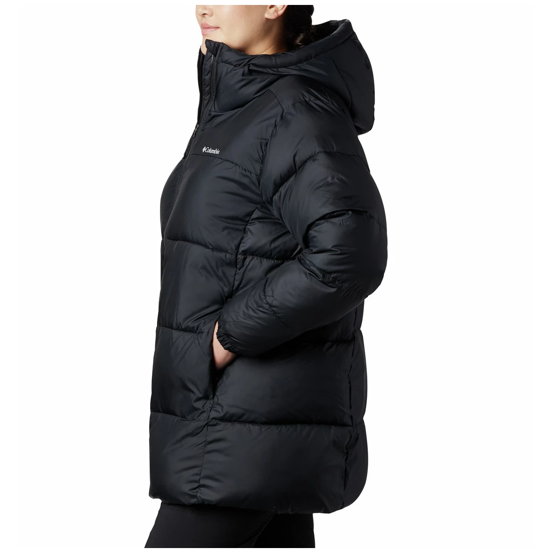 / zimska L Boja: jakna Ženska Puffect™ Veličina: Columbia Jacket Mid Hooded crna