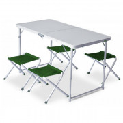 Set Pinguin Furniture (stůl + 4 židle) zelena