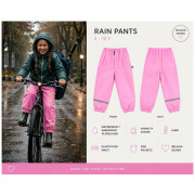 Dječje vodootporne hlače DucKsday Rainpants Pink/em