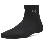 Ženske čarape Under Armour UA Women's Vanish 3pk Qtr crna Ultimate Black / Ultimate Black / Castlerock