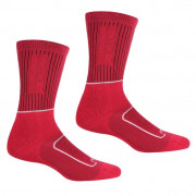 Ženske čarape Regatta LdySamaris2Season crvena Chrypink/Whi