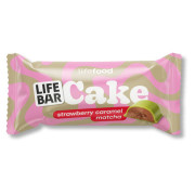 Energetska pločica Lifefood Cake jagoda, karamela i matcha (35 g)