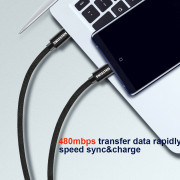 Kabeli za punjenje i sinhronizaciju Swissten Textile USB-C / USB-C 1,2 m