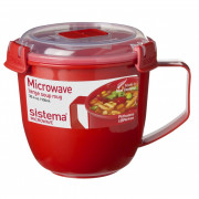 Šalica Sistema Large Soup Mug crvena red