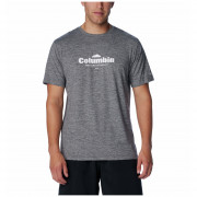 Muška majica Columbia Kwick Hike™ Graphic SS Tee siva/crna Black Heather, Elevated High