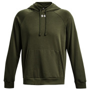 Muška dukserica Under Armour Rival Fleece Hoodie tamno zelena Marine OD Green / / White