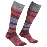 Ženske podkoljenice Ortovox All Mountain Long Socks W siva/crvena Multicolour