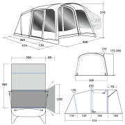 Šator za kamper Outwell Blossburg 380 Air
