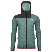 Ženska jakna Ortovox Swisswool Piz Badus Jacket W siva arctic grey