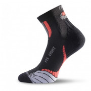 Čarape Lasting ITL crna/crvena
