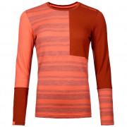 Ženska termo majica Ortovox W's 185 Rock'N'Wool Long Sleeve narančasta Coral