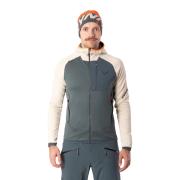 Muške funkcionalne majice dugih rukava Dynafit Radical Wool Hooded Jkt M siva/bijela 7961 - overcast/0720