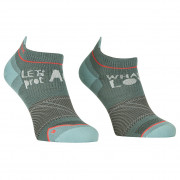 Ženske čarape Ortovox Alpine Light Low Socks W siva/zelena