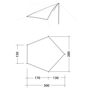 Cerada za šator Robens Trail Wing Tarp
