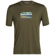 Muška majica Icebreaker Men Tech Lite II SS Tee Trailhead zelena