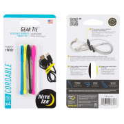 Set za spajanje Nite Ize Gear Tie Cordable mješavina boja Různé barvy