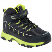 Dječje cipele Elbrus Savas Mid Wp Jr crna/žuta Black/Lime/Silver
