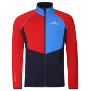 Muške funkcionalne majice dugih rukava Progress Glacier crvena/plava červená/stř.modrá/tm.modrá