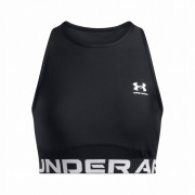 Ženski top Under Armour HeatGear Rib Tank crna/bijela Black
