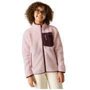 Dječja funkcionalna dukserica Regatta Junior Frankie Warm Fleece Pink Haze/Fig