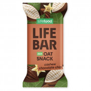 Energetska pločica Lifefood Lifebar Oat Snack s kousky čokolády a kešu BIO 40 g