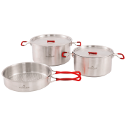 Set lonaca Robens Sierra Steel Cook Set L srebrena Silver