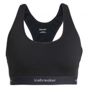 Sportski grudnjak Icebreaker Women Merino 125 ZoneKnit™ Racerback Bra crna Black