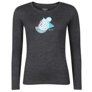 Ženska funkcionalna majica Progress Hela "Cone" siva šedý melír