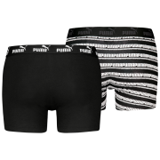 Muške bokserice Puma Elements Striped Boxers 2P