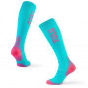 Kompresijske čarape Zulu Run Compression W plava/ružičasta