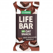 Energetska pločica Lifefood Lifebar Oat Snack čokoládový s lískovými oříšky BIO 40 g