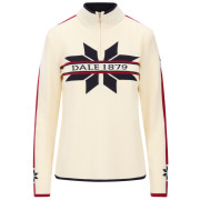 Ženski džemer Dale of Norway Nåle Fem Sweater bijela/plava Offwhite Navy Red Rose