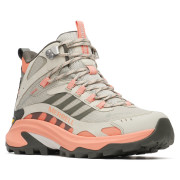 Ženske planinske cipele Merrell MOAB SPEED 2 MID GTX W siva/ružičasta vermillion