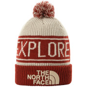 Kapa The North Face Retro Tnf Pom Beanie bijela/crvena BrickHouseRed/Flax