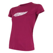 Ženska majica Sensor PT Coolmax Fresh Feather boja vina