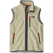 Muški prsluk Patagonia Men's Retro Pile Fleece Vest bež Pelican w/Smolder Blue