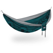Viseća mreža za postavljanje na drvo Eno DoubleNest Print siva/zelena MountainstoSea/Grey