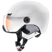 Skijaška kaciga Uvex HLMT 400 Visor style bijela WhiteMat