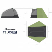 Turistički šator Sea to Summit Telos TR2 zelena