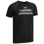 Dječja majica Under Armour Tech Split Wordmark SS Black