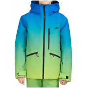 Dječja zimska jakna 4F Technical Jacket M1208 Multicolour plava/zelena Multicolour 1 Allover