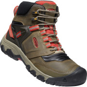 Muške cipele Keen Ridge Flex Mid Wp tamno zelena DarkOlive/Ketchup