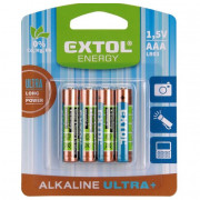 Baterija Extol AAA Ultra+ 4 ks