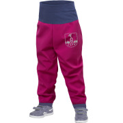 Softshell hlače za malu djecu bez izolacije Unuo Softshell crvena