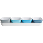 Set zdjela Brunner Spectrum Aquarius Appetizer bijela/plava