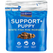 Poslastice za pse Fish4Dogs Puppy White Fish Morsels Digestion 150g