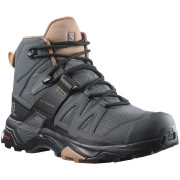 Ženske planinarske cipele Salomon X Ultra 4 Mid Wide GTX W siva/smeđa