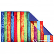 Ručnik za kupanje koji se brzo suši LifeVenture Printed SoftFibre Trek Towel zelena/plava StripedPlanks