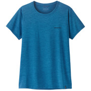 Ženska majica Patagonia Women's Capilene Cool Daily Shirt - Boardshort Logo plava Aquatic Blue - Light Aquatic Blue X-Dye