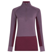 Ženska funkcionalna majica Icebreaker Women Mer 200 ZoneKnit LS Half Zip Ljubičasta Dkber/Greplu/Cb